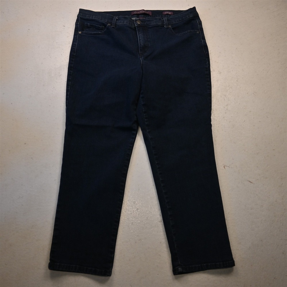 Gloria Vanderbilt 16W High Rise Amanda Slim Rinse Stretch Denim Womens Jeans